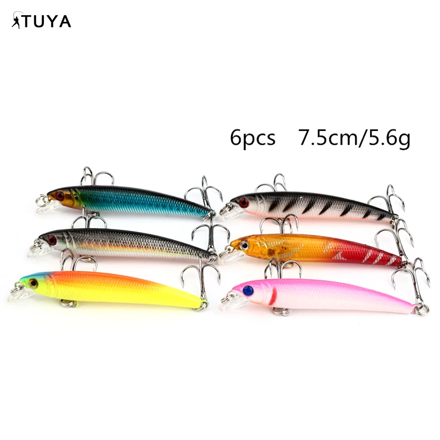 4.9g Hot Model Fishing Lure Hard Bait 6 Colors For Choose Minnow Quality Professional Fish Lure Fish Bait Minnow