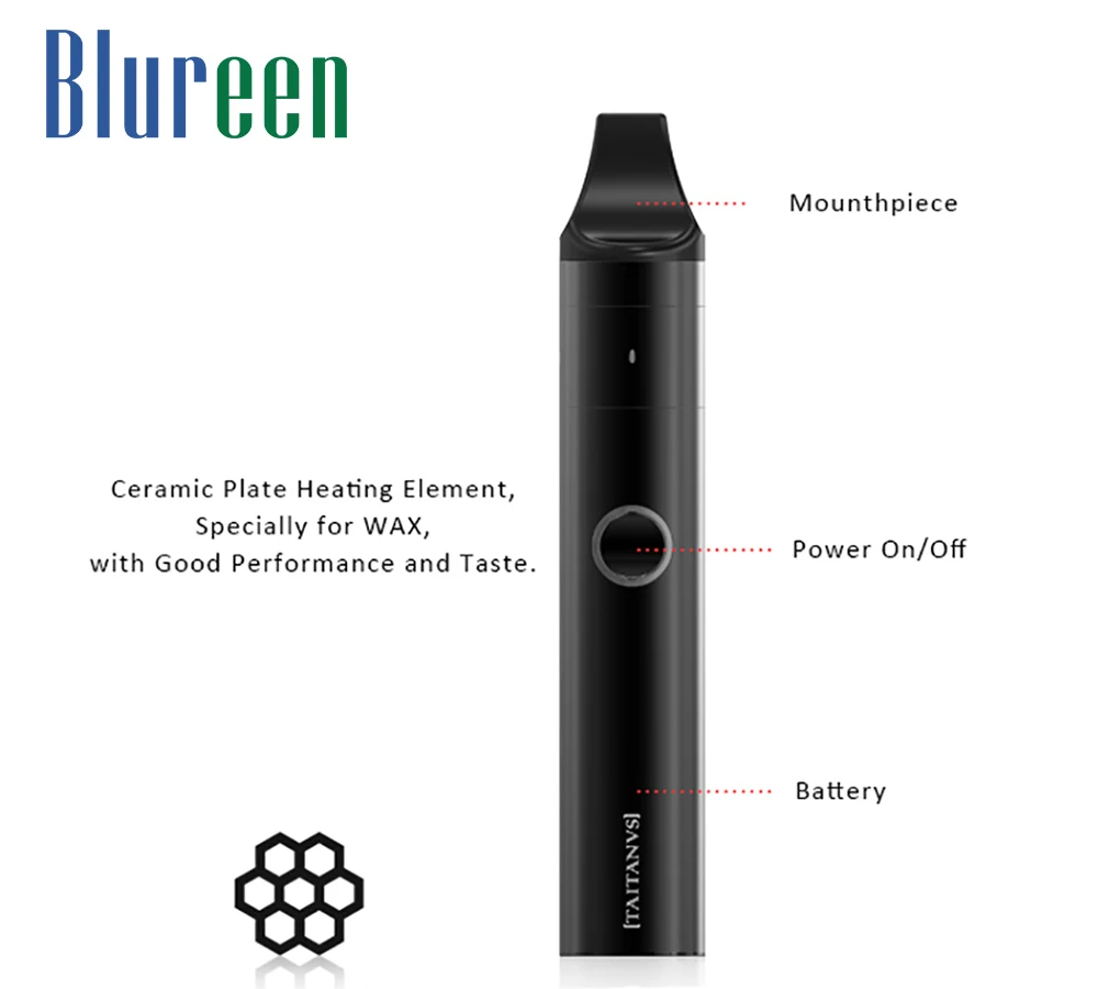 
New Product Cbd Wax Herbal Ceramic Heating Vpro Best Herb Vaporizer Pen 