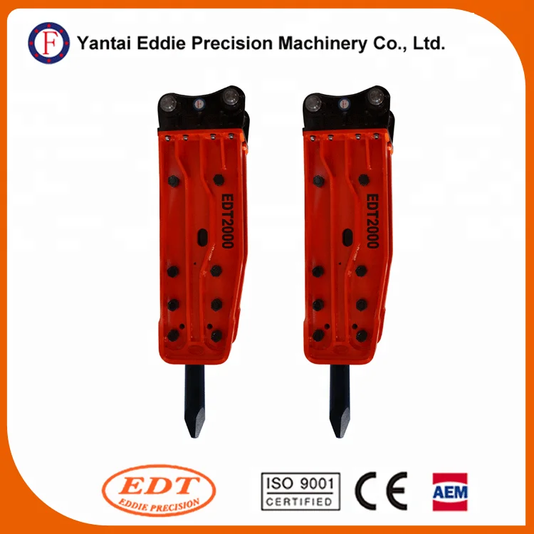 Importer of Yantai Eddie Hydraulic Breaker Wanted Hydraulic Rock Breaker Hammer Construction EDT 0.8-48 Ton 40 - 200 Mm Provided