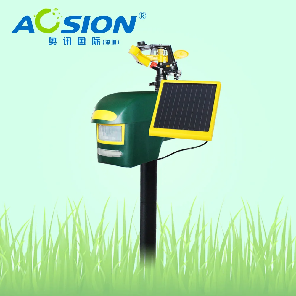 
Aosion Activated Detection Animal Deterrent Sprinkler Inflatable Scarecrow Fox Racoon Mice Birds Repellent Scarecrow Function 