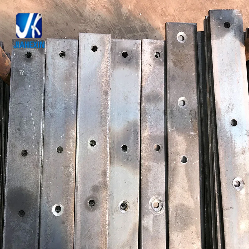 Hot dip galvanized steel fabricated flat bar with drilling holes