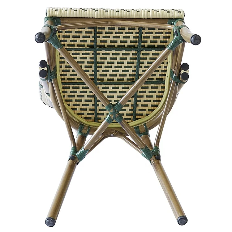 Оптовая продажа 2022, французская уличная плетеная мебель для ресторана, алюминиевый ротанговый бассейн, бамбуковые столовые столы и стулья для бистро