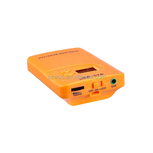 
Customizable Channel UHF 2 A Batteries Powered Professional Museum Audio Guide Equipment with Earpiece Listening Device 