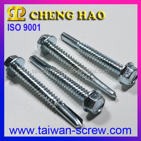 7504K Stainless Steel Hex Head Bolt Self Drilling TEK Roofing Screws