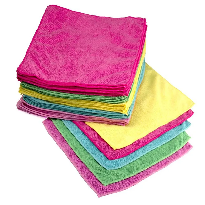 40*40cm 70% polyester 30% polyamide microfiber cloth towel for kitchen car cleaning