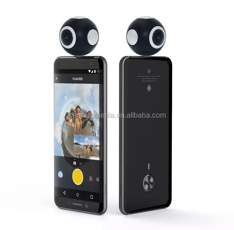 
2017 newest 720 degree panoramic camera make 360 camera video 1080p30fps contact with phone directly 
