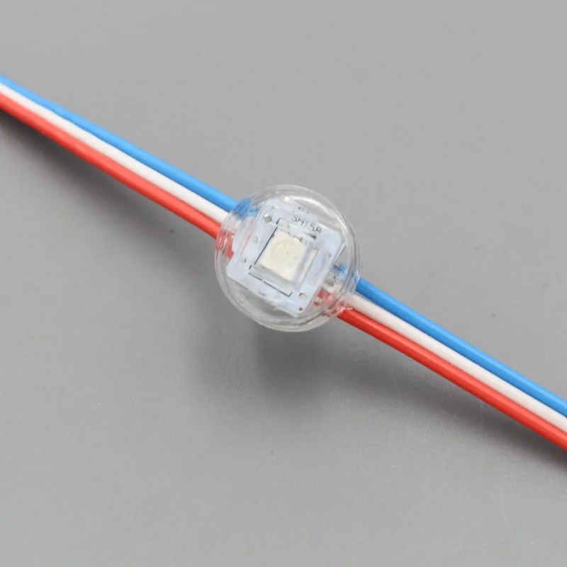 DC5V ws2811IC 5050 RGB SMD1 LED diameter 16mm LED Module,RGB led pixel module lamp string transparent cover
