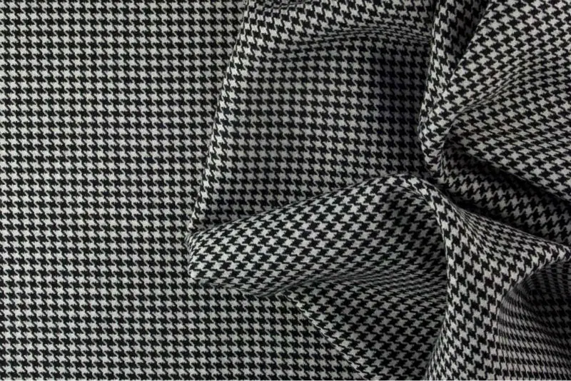 
Wholesale Plaid Tweed Melange Worsted Merino Wool Poly Blended Suit Fabric for Coats 