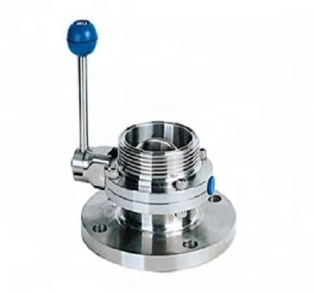 Sanitary stainless steel Butterfly Valve With Pull/Stainless Steel Plastic Multi-position Handle