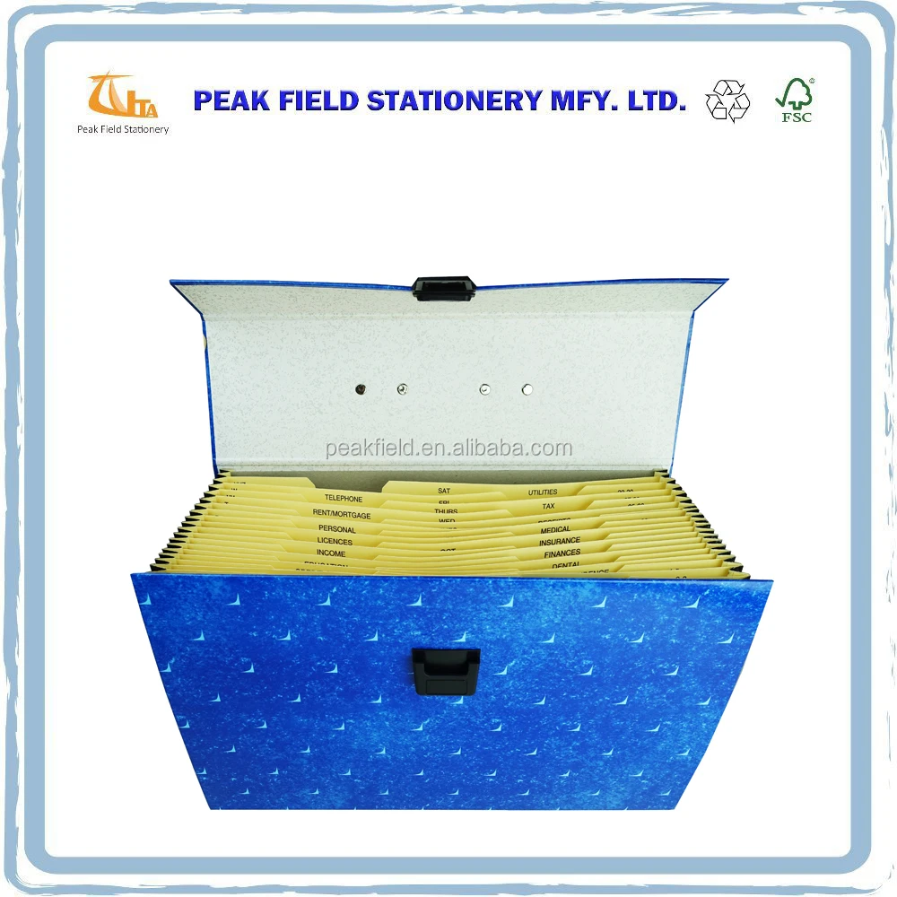 FC A4 Size 19 Pockets Hanging Expanding File Suspension Expanding File Folders