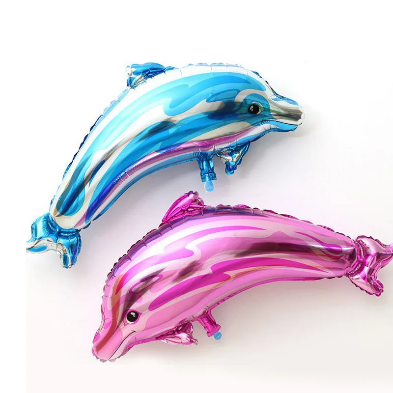 Large Cartoon Flying Dolphin Foil Balloons Kids Toys Birthday Decoration Baby Shower Supplies Giant Helium Balloon Animals