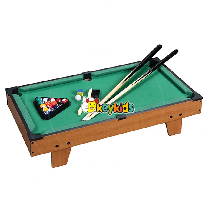 2017 Wholesale cheap kids mini wooden pool table high quality children indoor wooden pool table for sale W11A027