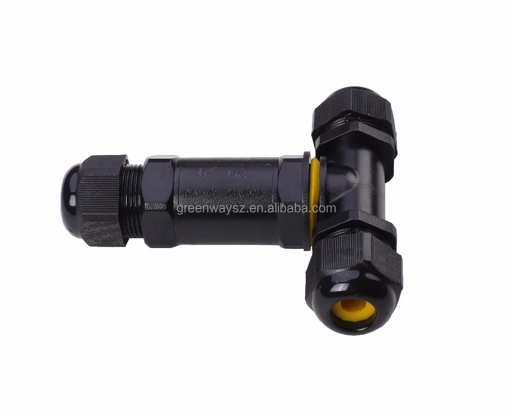 Greenway новый дизайн M685 IP68 водонепроницаемый разъем с Т-образным черным разъемом