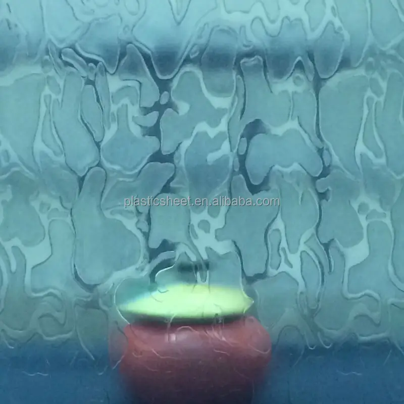 Пластиковый стеклянный лист с узором для ванной комнаты