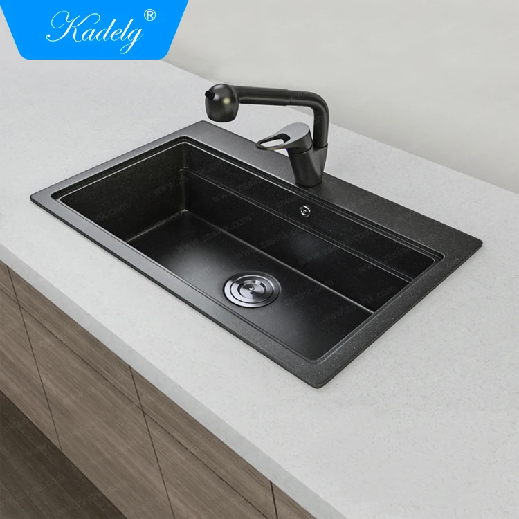 CE Standard Natural Stone Sink Bowl Single Sink Bowl Ceramic Kitchen Sink