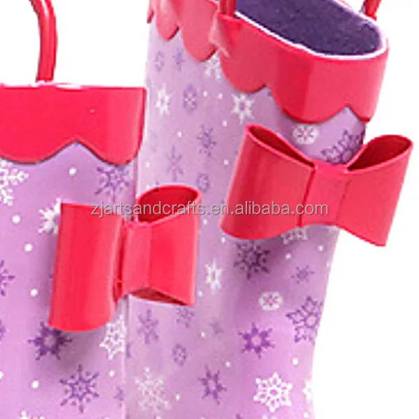 Принцесса дизайн половина резиновые «Холодное сердце» ботинки сапоги для дождливой погоды для девочек с рисунком в виде ручки