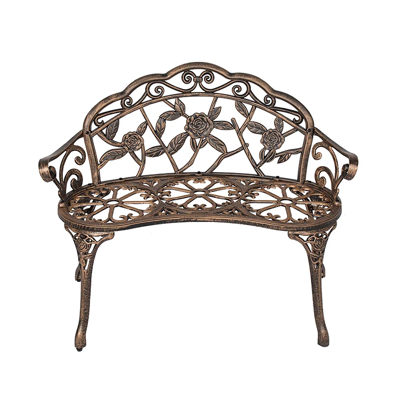 Cast iron and aluminium garden chair
