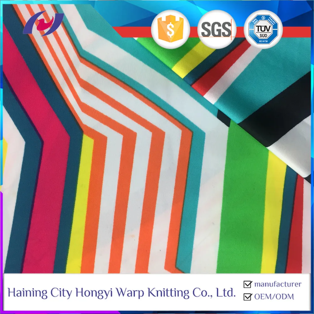 Anti-UV Poly Lycra Polyester Spandex Material Stretch Swimwear Fabric