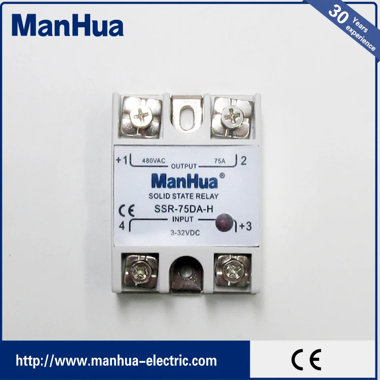 Новые Горячие Продукты На Рынке 480 В 75A Белый Твердотельные Реле Dc
