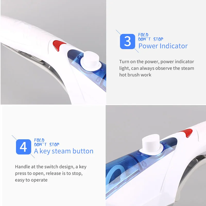 
Electric Clothes Steam Flat Iron Garment Steamer Clothes Iron Machine 