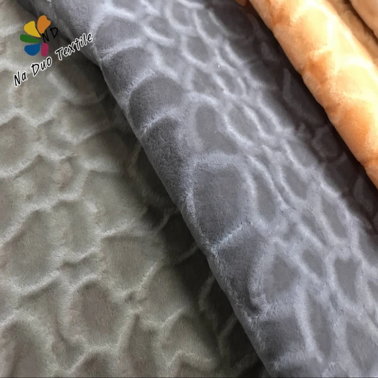 Fashion design quality shaoxing naduo Embossed Luxury Velvet Fabric