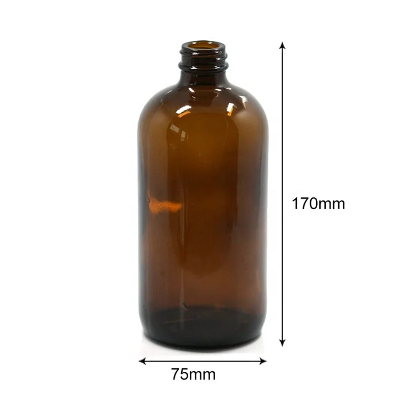 500ml 500ml 16oz Amber Glass Spray Bottles with Black Sprayer Trigger for Essential Oil Aromatherapy cleaning