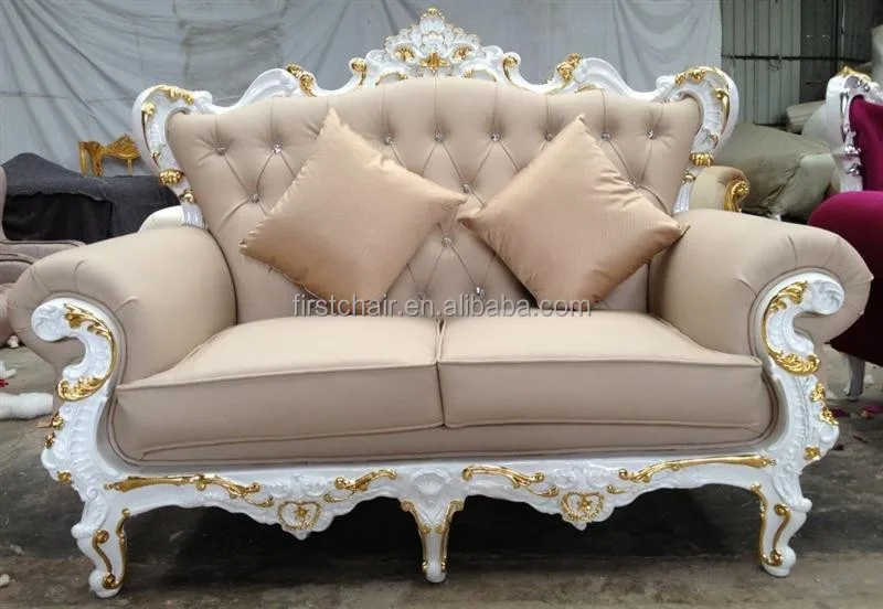 Gold Three seater wedding sofa