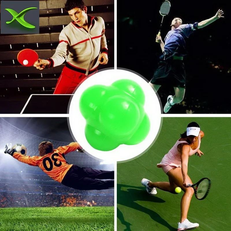 
Odorless no smell vulcanized rubber High quality inject molded hard solid high bouncing reaction training ball pet dog toy ball 