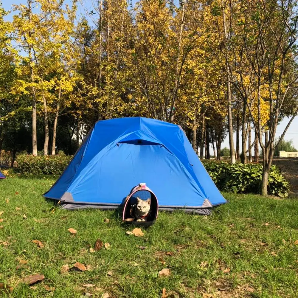 Blue Color Ultralight Trekking tent,Double Layer 2 Person Waterproof Camping Tent, CZX-302 MSR Hubba NX tent come with footprint