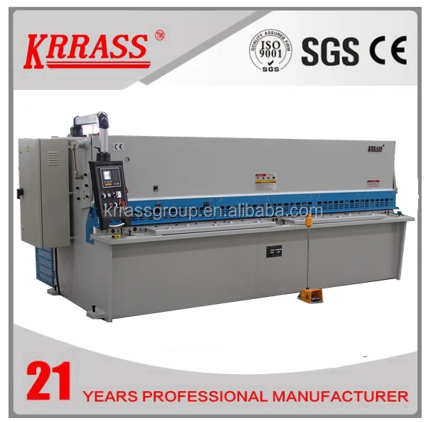 Nanjing Claus QC12K 1-16mm x 2500-4000mm Hydraulic plate scissors guillotine cut machine manual wrought iron machine