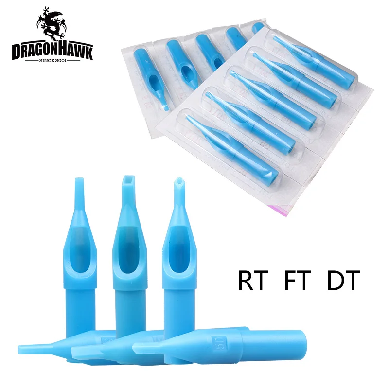 
500units Blue Color Mixed Size Disposable Tattoo Tips 