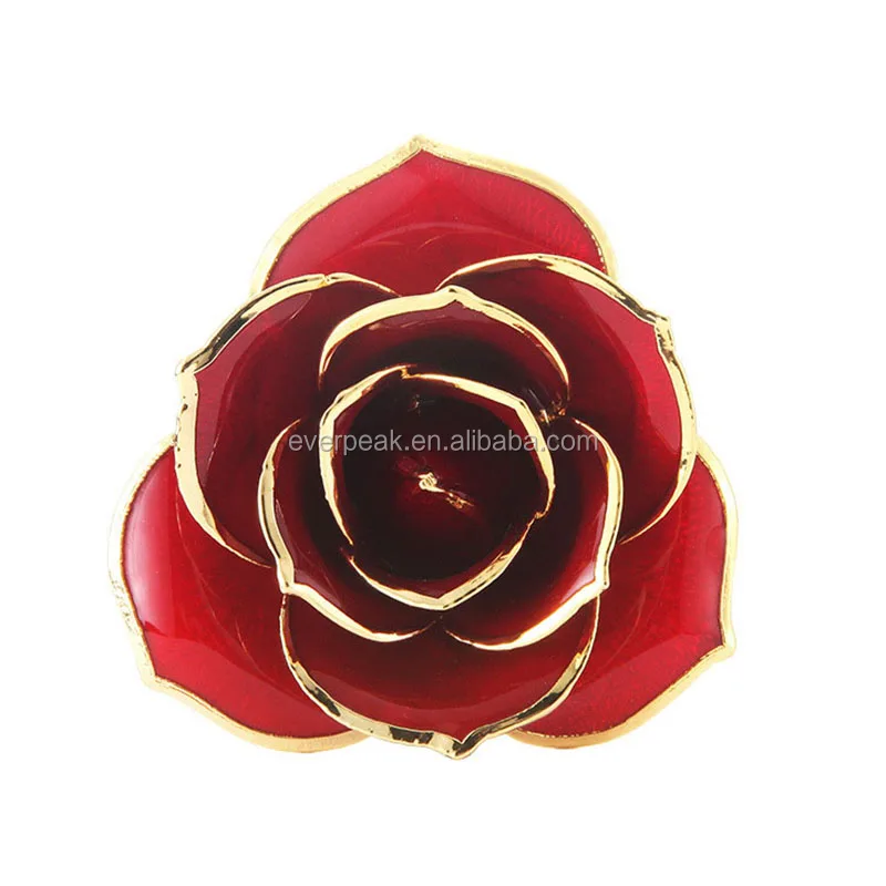 Wholesale Gold Rose With Gift Box and Certificate 24k Gold Plated Real Rose For Valentines Day