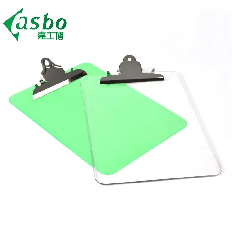 Color clear clip bulk clipboards folder single plastic clipboard