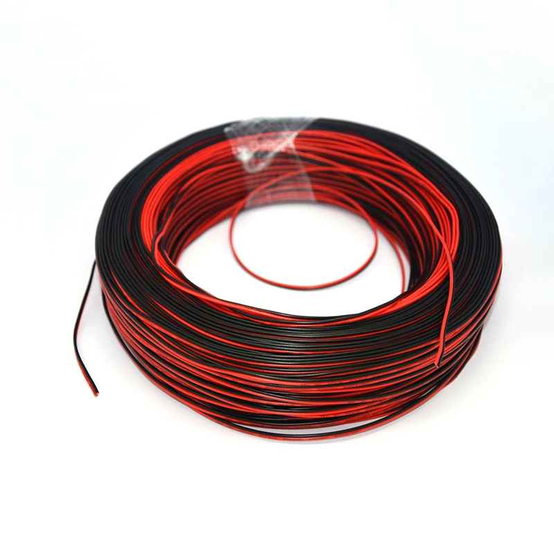 2-контактный черный провод AMG22, Светодиодная лента, разъем, черный, красный удлинитель постоянного тока