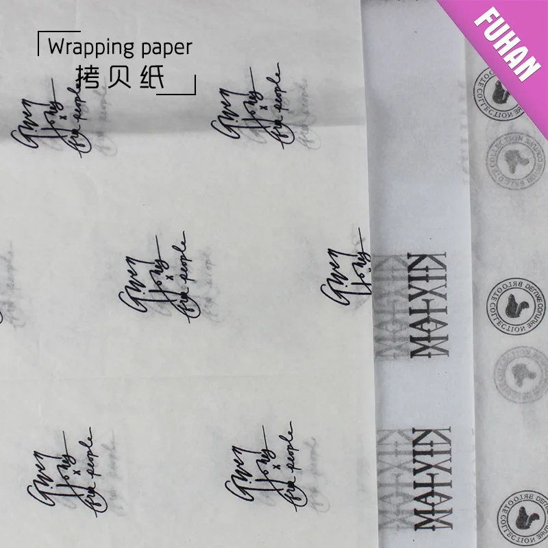 
FSC High Quality Packaging Paper Custom Logo Food Wrapping Paper 
