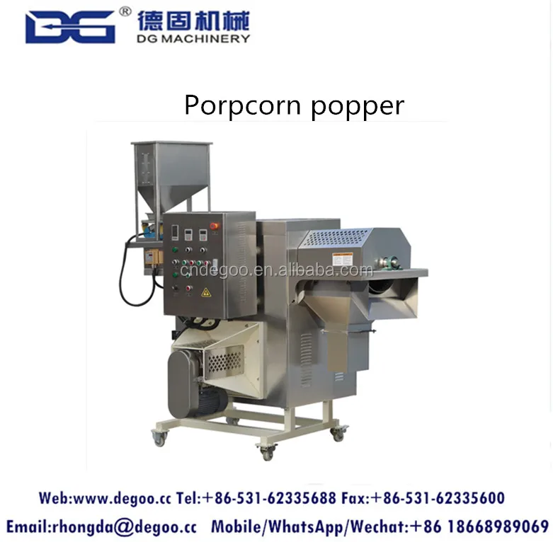 
Jinan DG caramel popcorn production line machines to make popcorn 