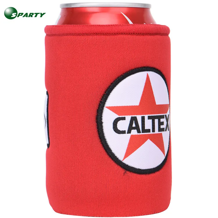 Custom embroidery logo thermal insulated magnetic neoprene beer can holder