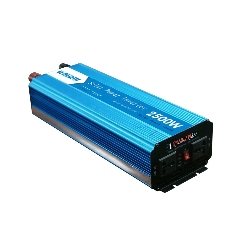 China Good Quality Manufacturer Built-in Fuse Protection Inverter True Sine 2500W  Pure Sine Wave Power Inverter