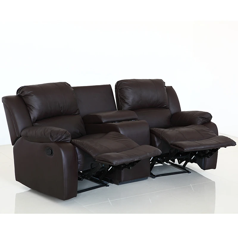 Modern Kursi Sofas De Dos Plazas Reclinables Electricos Untuk Ruang Tamu Reclining Sectional Leather Recliner Sofa 2 Seater