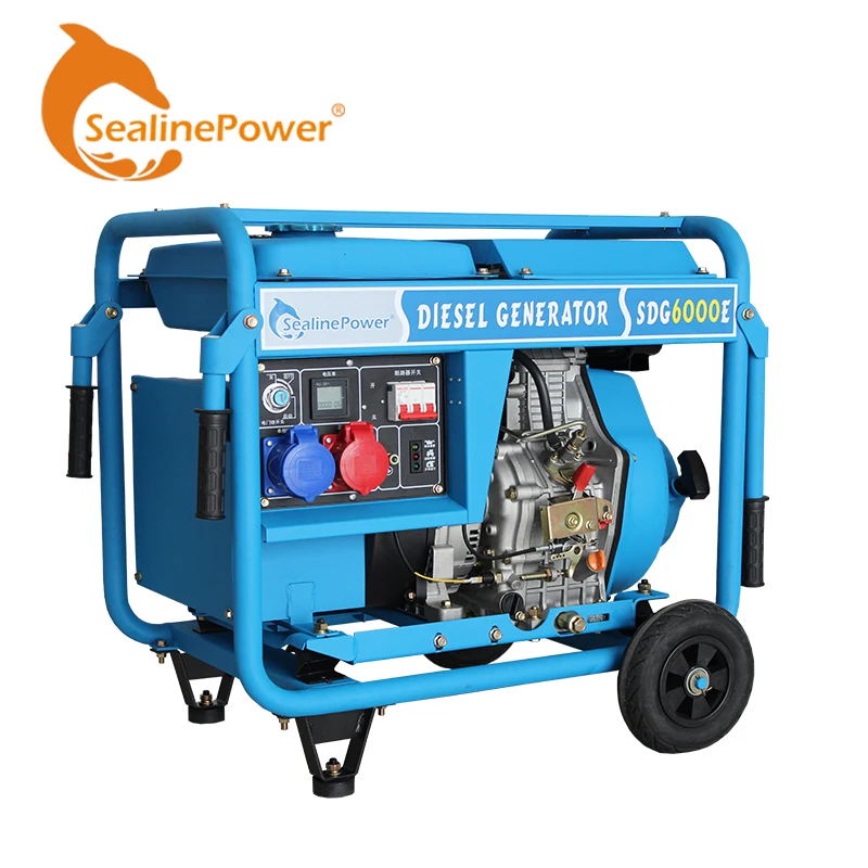 Electric Start Single Cylinder 8kw Inverter Generator Diesel