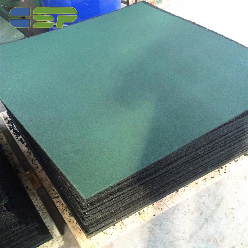 
Playground rubber floor tiles 25mm thick,green rubber floor tile 