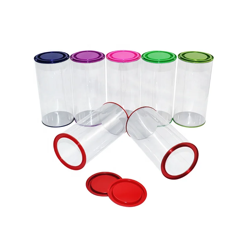 D75X140Hmm Factory custom pet plastic canister with lid