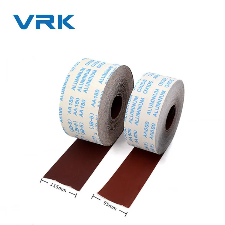 cheap oem odm 200mmx30m 80 240 grit j wt furniture cotton sanding abrasive cloth roll aluminum oxide sandpaper roll