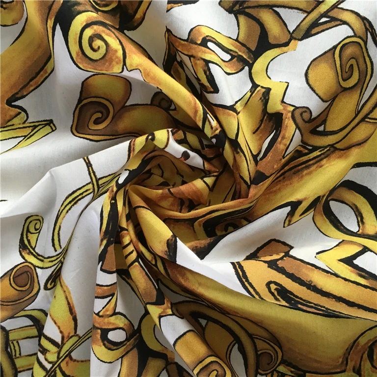 
High Quality Custom Digital Printing Cotton Lycra Fabric 
