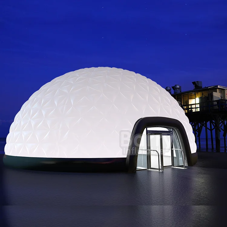 Beautiful LED lighting inflatable tent, wedding party dome tent inflatable for sale