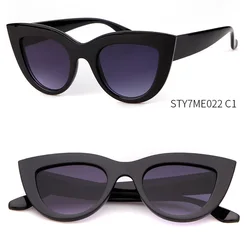 Morglow 7ME022 2019 Classic women style PC frame fashion cat eye sunglasses mirror lens for ladies