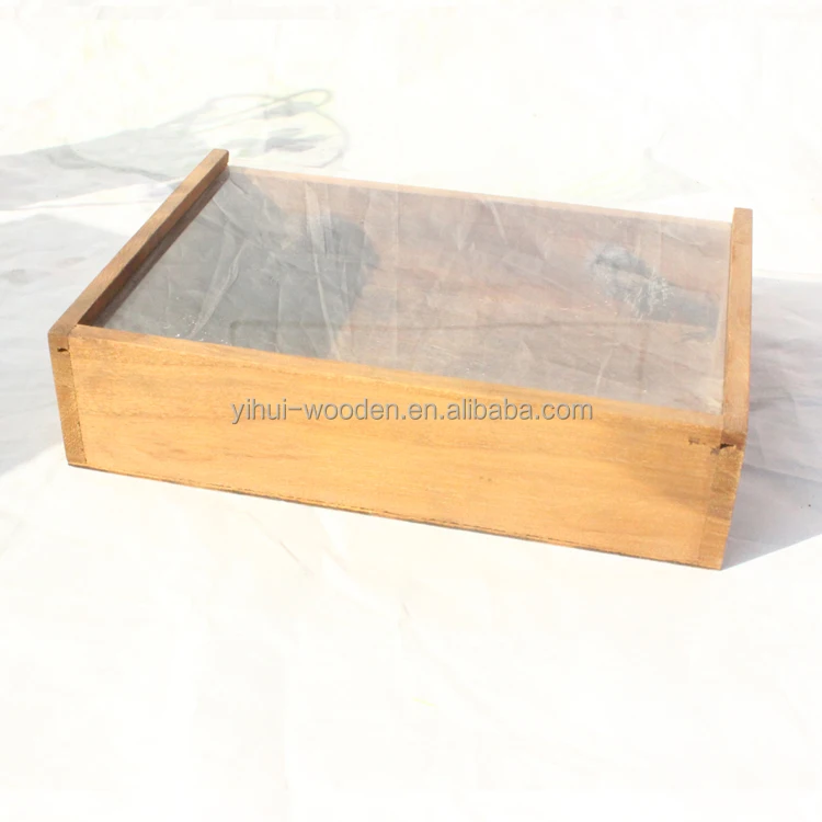 
Handle box wooden box with Acrylic lids 