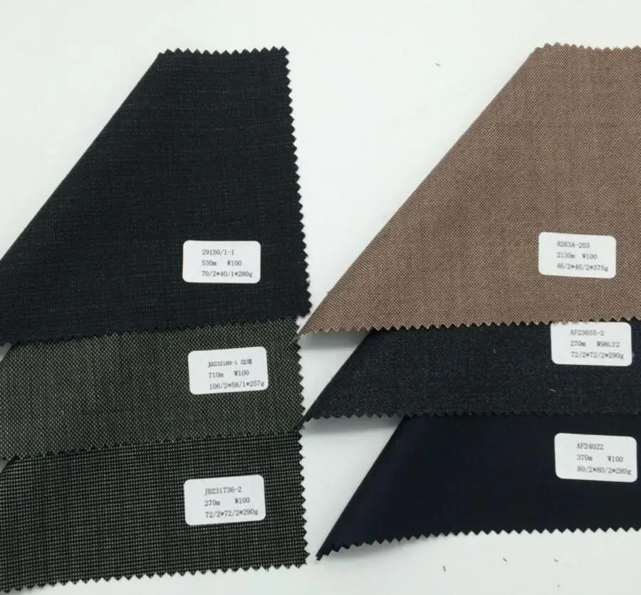 Чистая шерстяная причудливая ткань для мужских костюмов