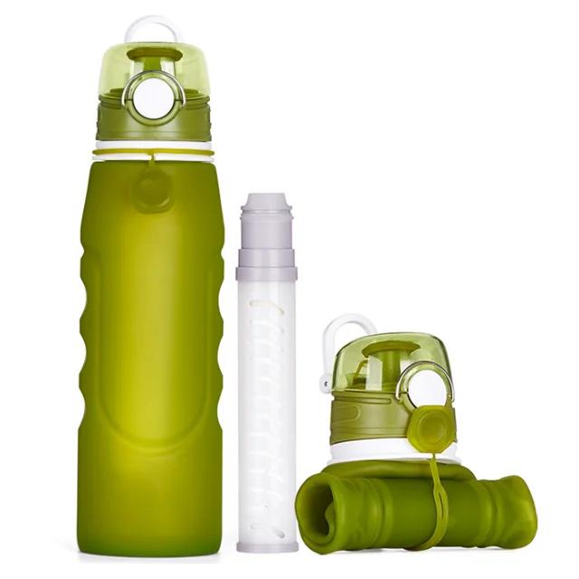 Silicone water bottle/ filter water bottle/drinking water bottle