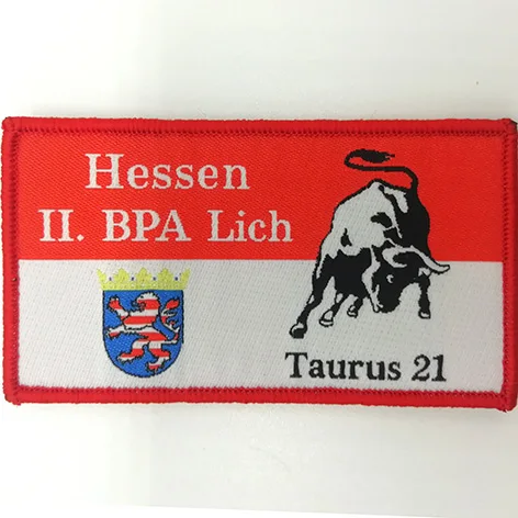 Flag Label High Density Custom Iron On Patches Woven Vintage Ed Parker Kenpo Karate Martial Arts Center Jacket Gi Patch Crest